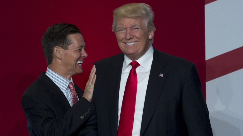 Donald Trump with leader Ralph Reed