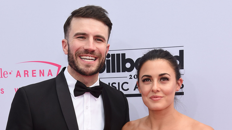 Sam Hunt & Hannah Lee Fowler posing