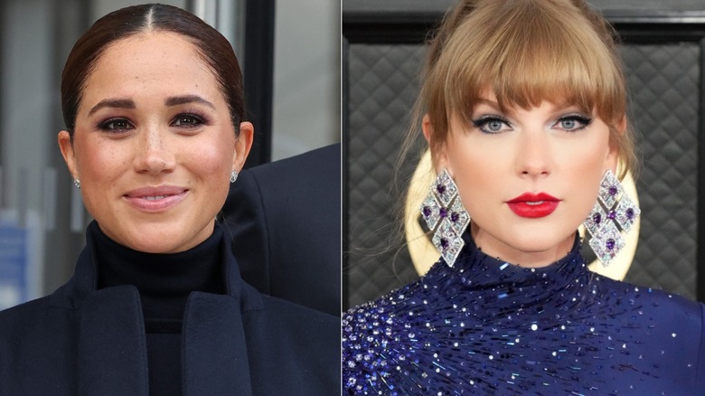 Split image: Meghan Markle and Taylor Swift