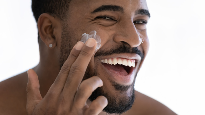 Skincare routine for men