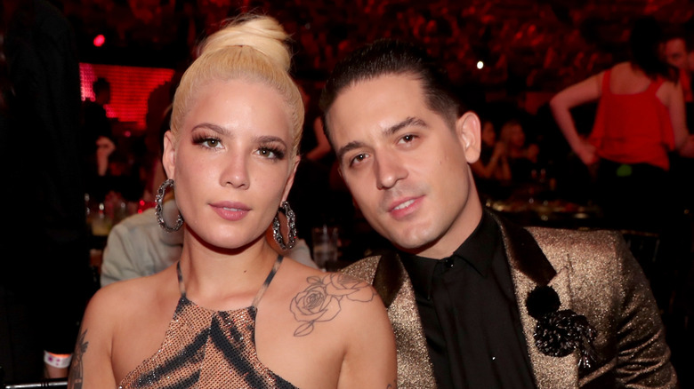 Halsey and G-Eazy posing together