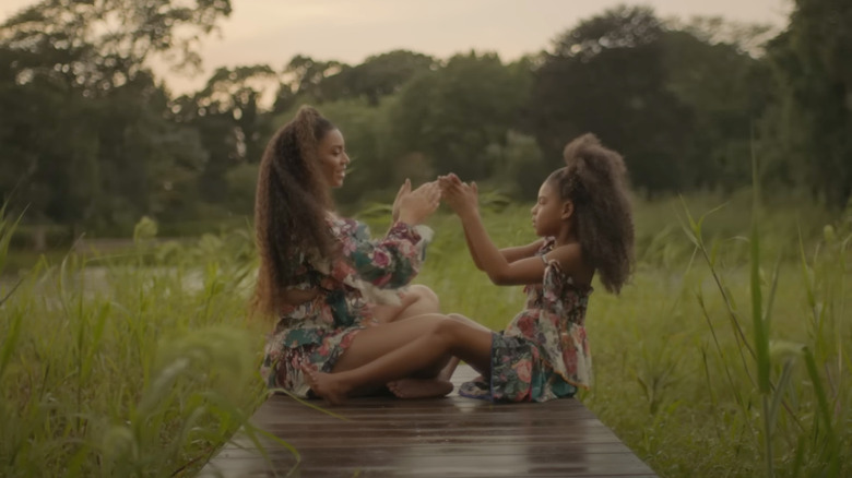 Beyoncé and Blue Ivy in the Brown Skin Girl video