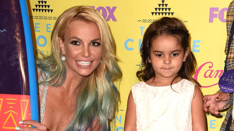 Britney Spears and Maddie Aldridge at Teen Choice Awards