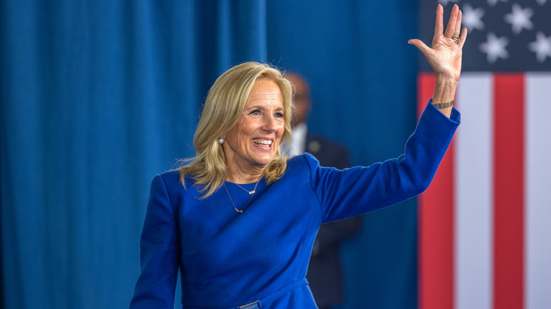 First lady Jill Biden speaks at the International African-American Museum