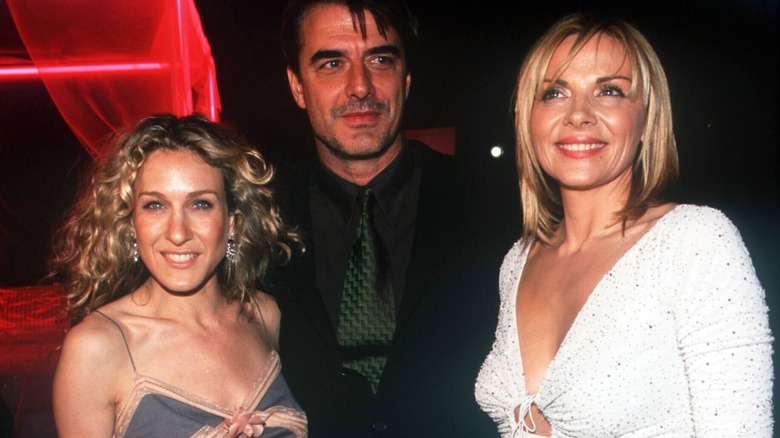 Kim Cattrall, Sarah Jessica Parker and Chris Noth during "SATC" days