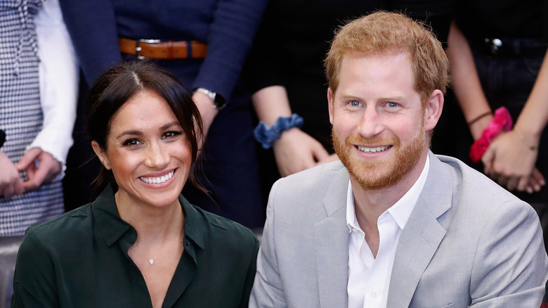 Prince Harry and wife Meghan Markle. 