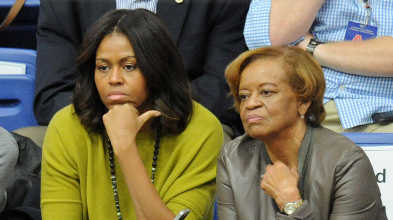 Michelle Obama with Marian Robinson