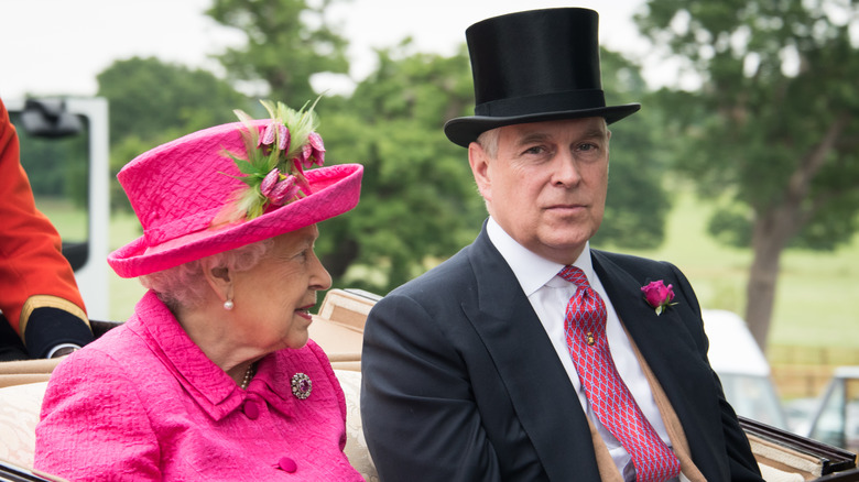 Prince Andrew and Queen Elizabeth II