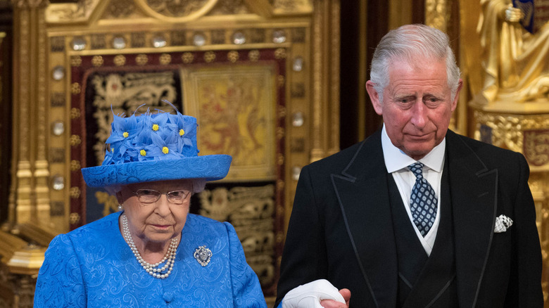 Queen Elizabeth and Prince Charles 