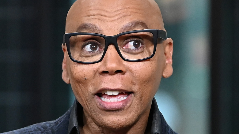 RuPaul jokes around during an interview