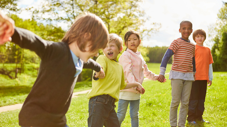 children playing