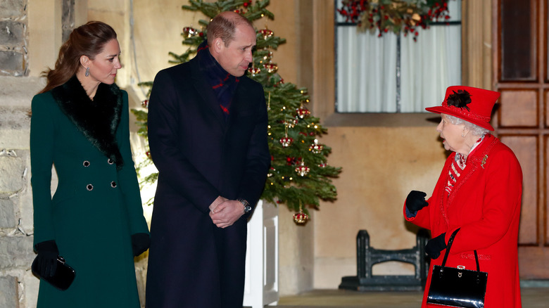 Prince William and Kate Middleton meet up with Queen Elizabeth. 