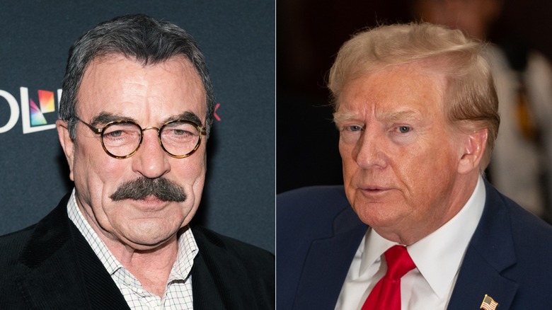 actor Tom Selleck and Donald Trump