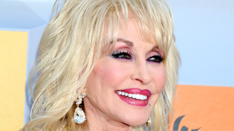 Dolly Parton smiling