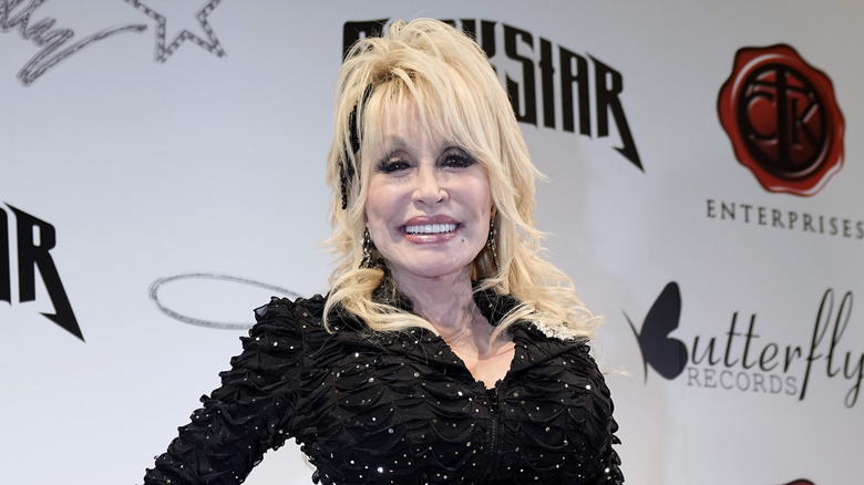 Dolly Parton smiling