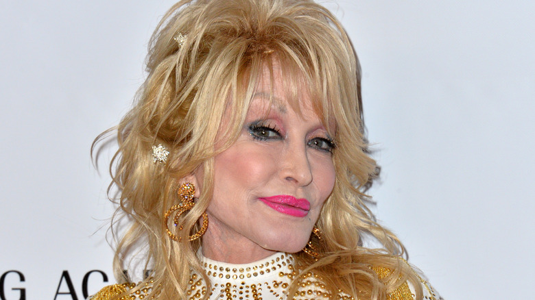 Dolly Parton smiling