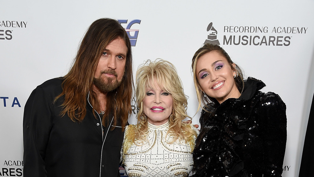 Billy Ray Cyrus, Dolly Parton, and Miley Cyrus