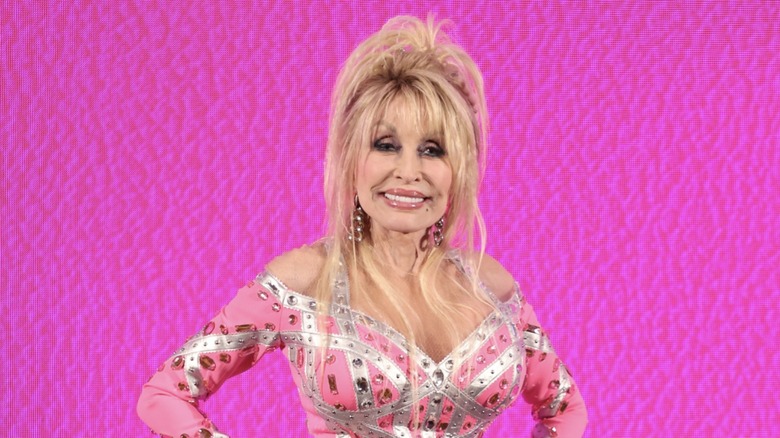 Dolly Parton smiling