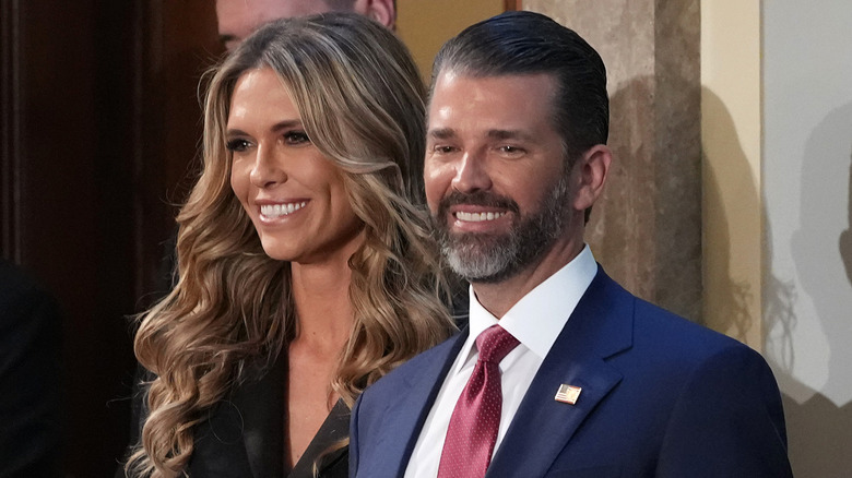 Bettina Anderson and Donald Trump Jr. smiling