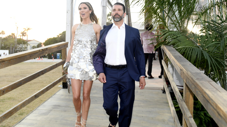 Bettina Anderson and Donald Trump Jr. at the 2025 amfAR Palm Beach Gala