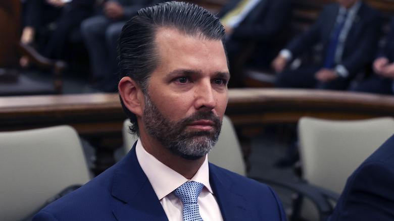 Donald Trump Jr. looking downtrodden