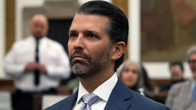 Donald Trump Jr. frowning