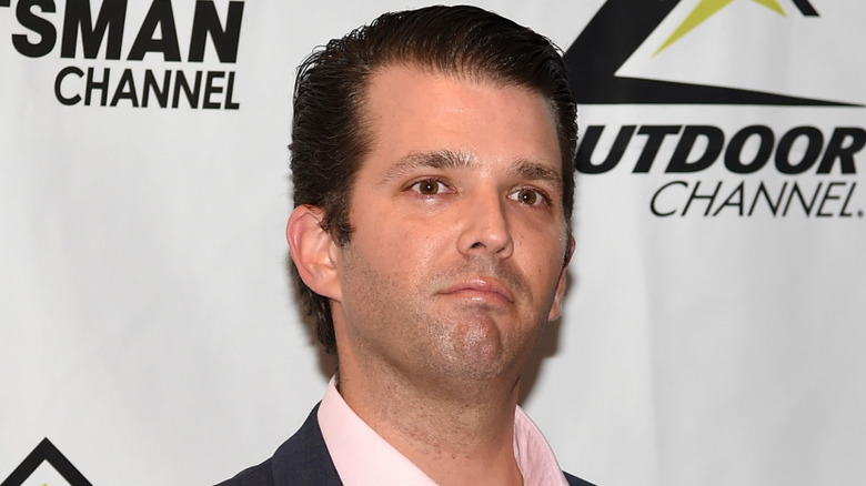 Donald Trump Jr. posing on the red carpet