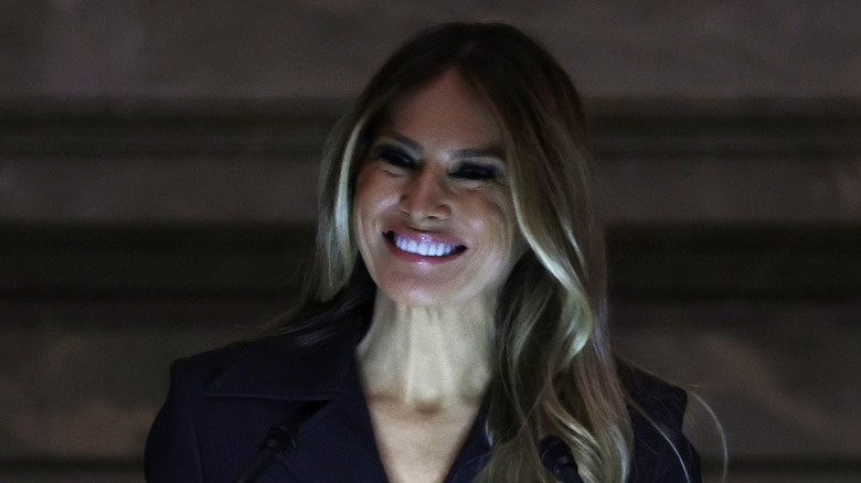 Melania Trump at a naturalization ceremony in Washington