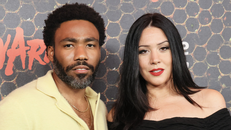 Donald Glover and Michelle White posing together