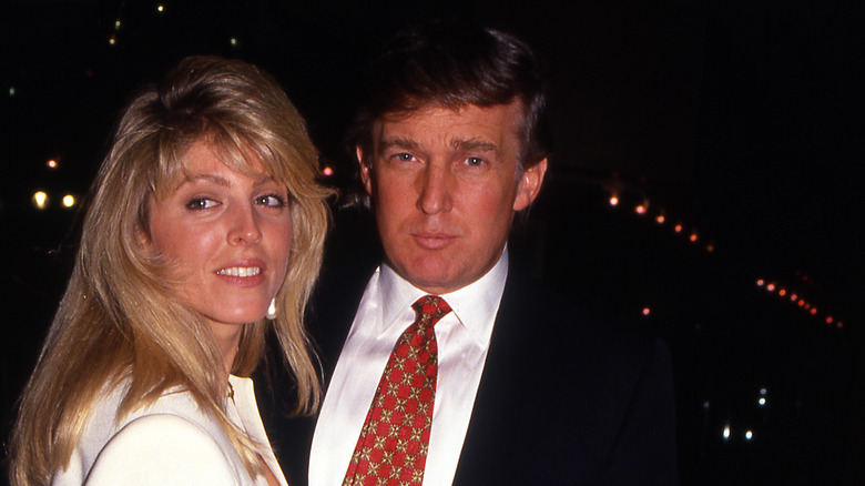 Donald Trump with Marla Maples 