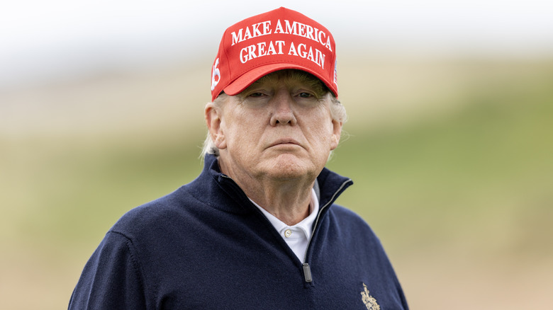 Donald Trump in a MAGA hat