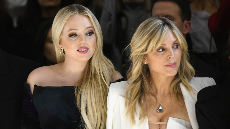 Tiffany Trump at fashion show with Marla Maples