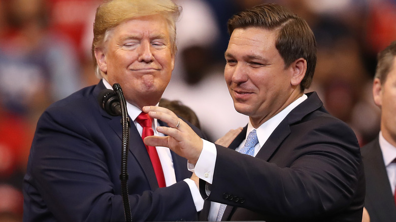 Donald Trump and Ron DeSantis