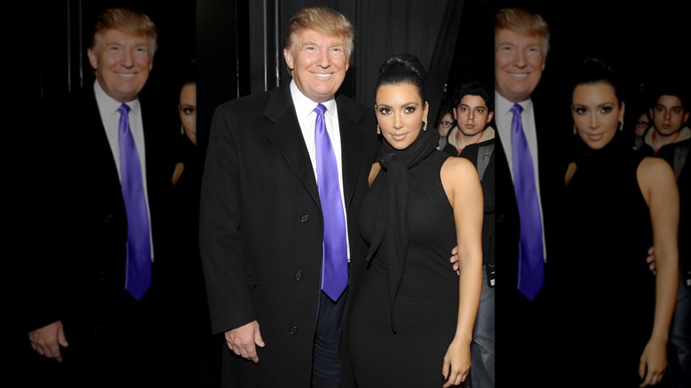 Kim Kardashian with Donald Trump