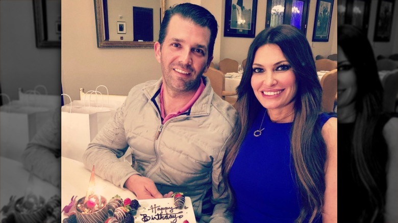 Donald Trump Jr. and Kimberly Guilfoyle having a birthday dinner