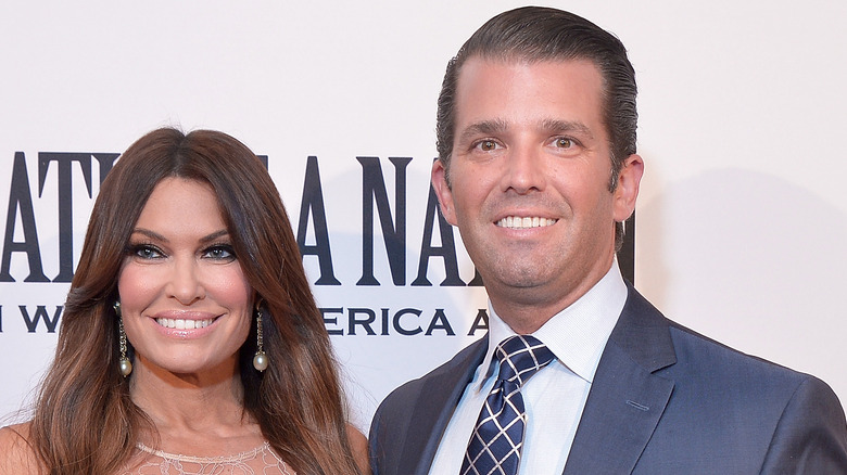 Donald Trump Jr. and Kimberly Guilfoyle smiling