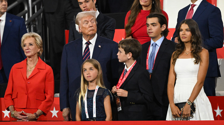 Donald Trump with his grandchildren