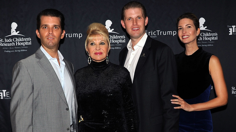 Ivana, Donald Jr., Eric and Ivanka Trump posing together