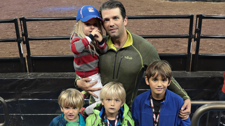 Donald Trump Jr. with Chloe, Tristan, Donald III, Spencer