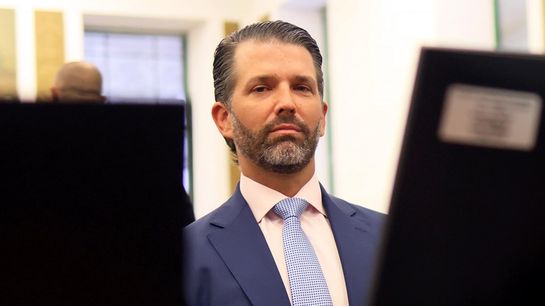 Donald Trump Jr. dead-eyed stare