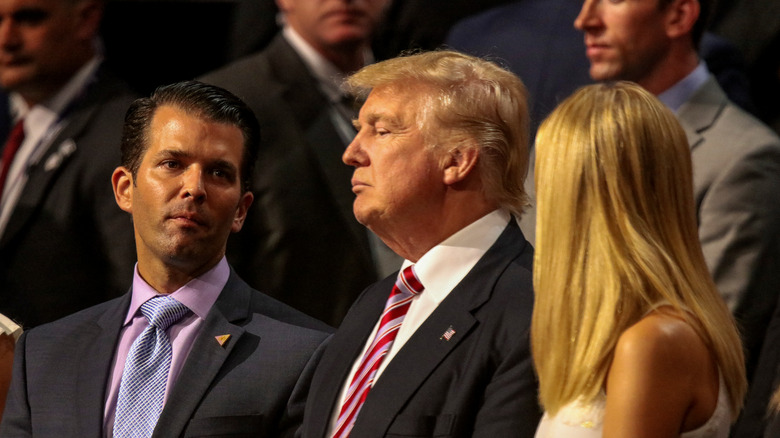 Donald Trump Jr., Donald Trump and Ivanka Trump 