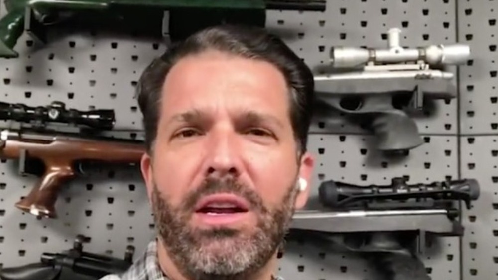 Donald Trump Jr. with guns