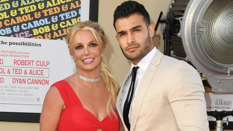 Britney Spears and Sam Asghari in 2019