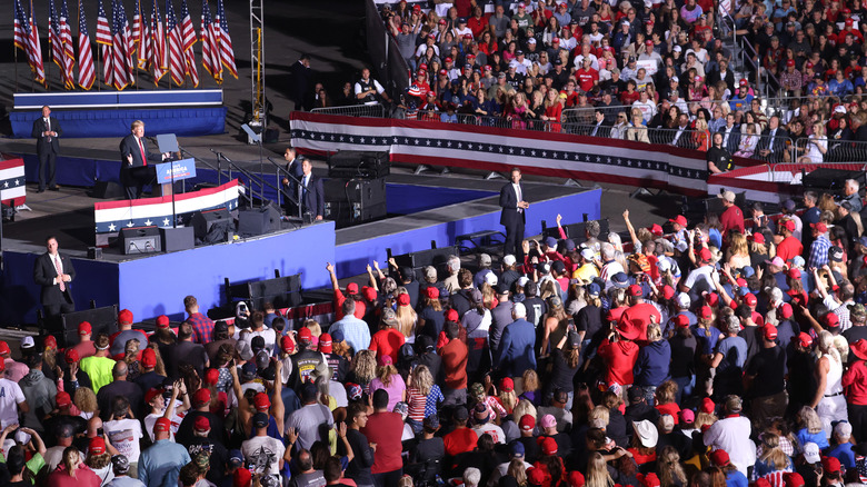 Trump speaking to Iowa supporters 