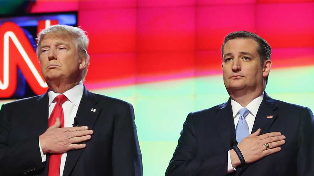 Donald Trump and Ted Cruz