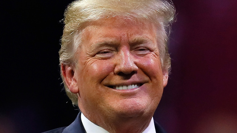 Donald Trump smiles