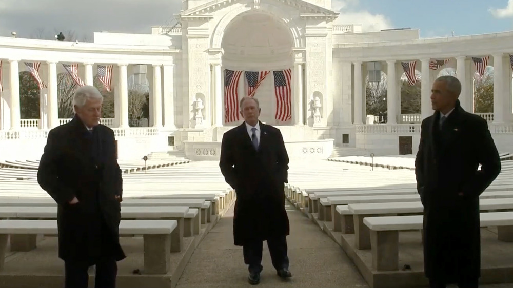 Clinton, Bush, and Obama at Biden inauguration