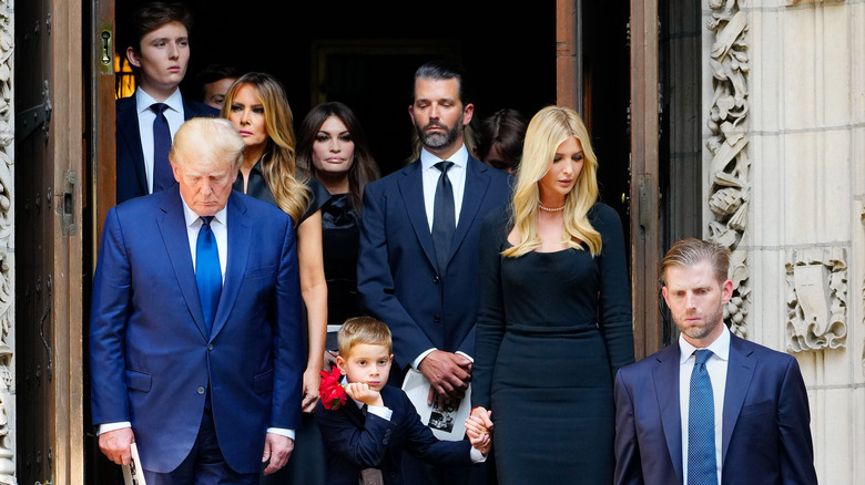 Donald Trump with his family