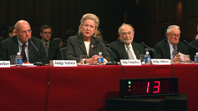 Maryanne Trump Barry at a Senate Judiciary Committee hearing