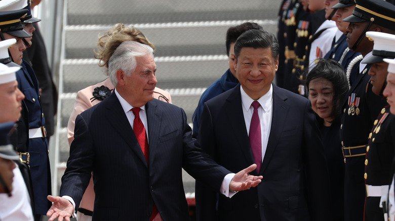 File: Xi Jinping Rex Tillerson